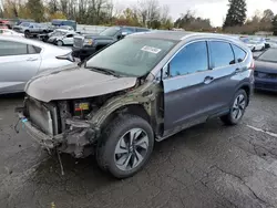 Salvage cars for sale at Portland, OR auction: 2016 Honda CR-V Touring