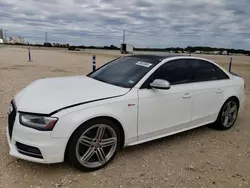 Salvage cars for sale at New Braunfels, TX auction: 2013 Audi S4 Premium Plus