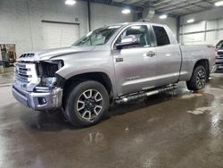 Salvage cars for sale at Ham Lake, MN auction: 2018 Toyota Tundra Double Cab Limited