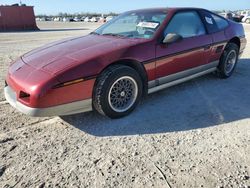 Salvage cars for sale at Arcadia, FL auction: 1987 Pontiac Fiero GT