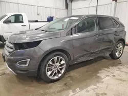 Salvage cars for sale at Franklin, WI auction: 2017 Ford Edge Titanium