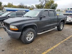 Salvage cars for sale at Wichita, KS auction: 2004 Dodge Dakota Quad Sport