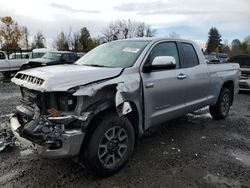 Toyota Tundra Double cab Limited salvage cars for sale: 2018 Toyota Tundra Double Cab Limited