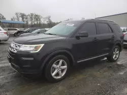 Salvage cars for sale at Spartanburg, SC auction: 2018 Ford Explorer XLT