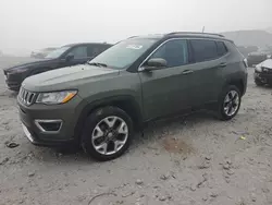 Salvage cars for sale at Wayland, MI auction: 2021 Jeep Compass Limited