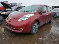 Nissan salvage cars for sale: 2013 Nissan Leaf S