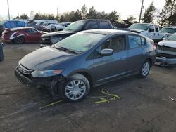 Honda Insight salvage cars for sale: 2011 Honda Insight