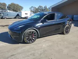 Salvage cars for sale at Hayward, CA auction: 2022 Tesla Model Y