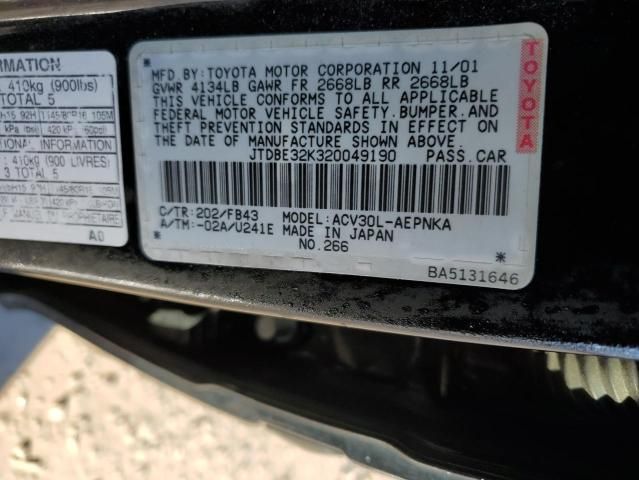 2002 Toyota Camry LE