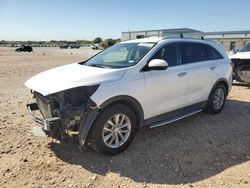 Salvage cars for sale at San Antonio, TX auction: 2016 KIA Sorento LX