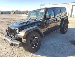 Jeep salvage cars for sale: 2022 Jeep Wrangler Unlimited Rubicon 4XE