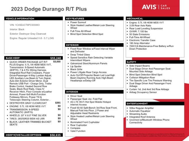 2023 Dodge Durango R/T