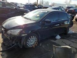 Salvage cars for sale at Woodhaven, MI auction: 2015 Nissan Sentra S