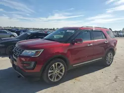 Salvage SUVs for sale at auction: 2016 Ford Explorer Limited