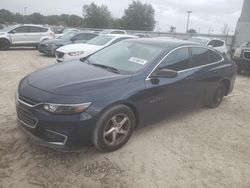 Salvage cars for sale from Copart Apopka, FL: 2016 Chevrolet Malibu LS