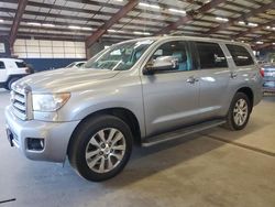 Salvage cars for sale at East Granby, CT auction: 2011 Toyota Sequoia Limited