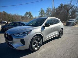 Salvage cars for sale at North Billerica, MA auction: 2024 Ford Escape ST Line