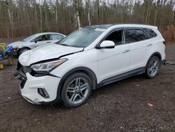 Hyundai Santa fe salvage cars for sale: 2017 Hyundai Santa FE SE