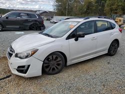 Salvage cars for sale from Copart Concord, NC: 2015 Subaru Impreza Sport