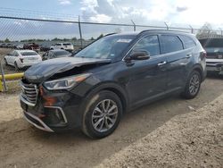 Salvage cars for sale at Houston, TX auction: 2017 Hyundai Santa FE SE