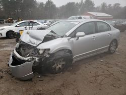 Salvage cars for sale at Mendon, MA auction: 2008 Honda Civic LX