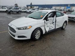 Salvage cars for sale at Woodhaven, MI auction: 2016 Ford Fusion S