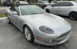 Aston Martin db7 Vantage salvage cars for sale: 2001 Aston Martin DB7 Vantage