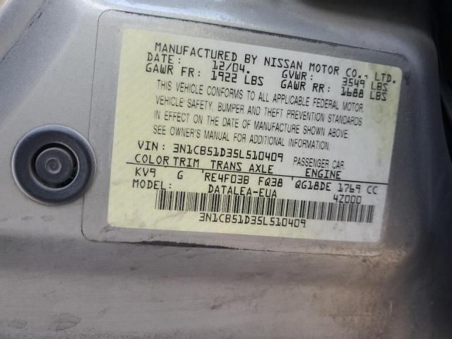 2005 Nissan Sentra 1.8