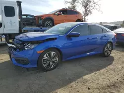 Honda salvage cars for sale: 2017 Honda Civic EX