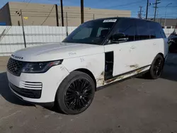 Land Rover Range Rover salvage cars for sale: 2019 Land Rover Range Rover HSE