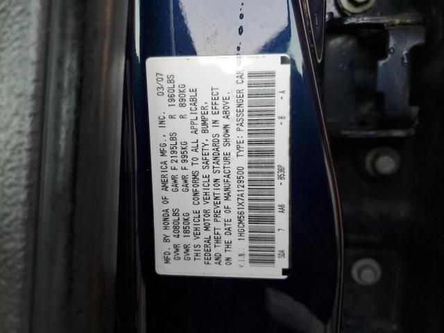 2007 Honda Accord Value