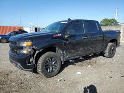 Salvage cars for sale at Homestead, FL auction: 2021 Chevrolet Silverado K1500 Trail Boss Custom