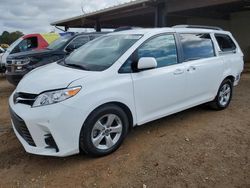 Salvage cars for sale at Tanner, AL auction: 2020 Toyota Sienna LE