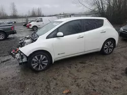 Salvage cars for sale from Copart Arlington, WA: 2016 Nissan Leaf SV