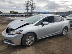 Salvage cars for sale from Copart San Martin, CA: 2014 Honda Civic LX