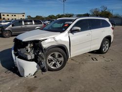 Salvage cars for sale at Wilmer, TX auction: 2017 Toyota Highlander Limited