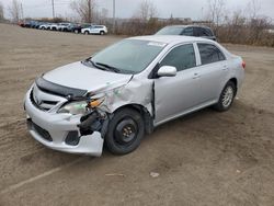 Salvage cars for sale at Montreal Est, QC auction: 2011 Toyota Corolla Base