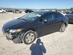 Salvage cars for sale at Houston, TX auction: 2013 Honda Civic LX