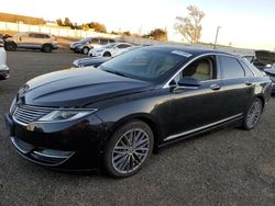 Salvage cars for sale at American Canyon, CA auction: 2014 Lincoln MKZ Hybrid