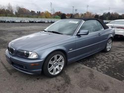 Salvage cars for sale from Copart Portland, OR: 2003 BMW 325 CI