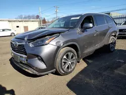 Salvage cars for sale at New Britain, CT auction: 2022 Toyota Highlander XLE