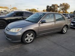 Salvage cars for sale at Sacramento, CA auction: 2005 Honda Civic EX