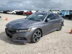 Honda salvage cars for sale: 2018 Honda Accord Sport