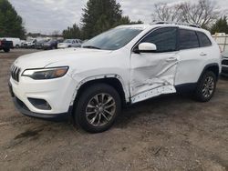 Salvage cars for sale from Copart Finksburg, MD: 2019 Jeep Cherokee Latitude Plus