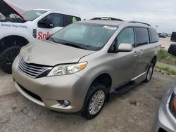 Toyota Sienna xle salvage cars for sale: 2015 Toyota Sienna XLE