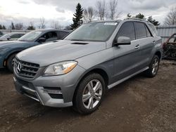 Mercedes-Benz salvage cars for sale: 2012 Mercedes-Benz ML 350 Bluetec