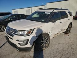 Salvage cars for sale at Kansas City, KS auction: 2016 Ford Explorer Platinum