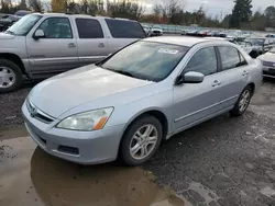 Salvage cars for sale at Portland, OR auction: 2007 Honda Accord SE