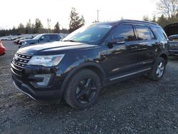 Salvage cars for sale at Graham, WA auction: 2017 Ford Explorer XLT