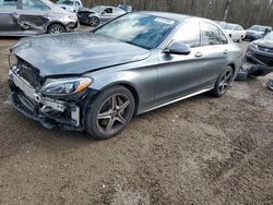 Salvage cars for sale from Copart Cookstown, ON: 2018 Mercedes-Benz C 300 4matic